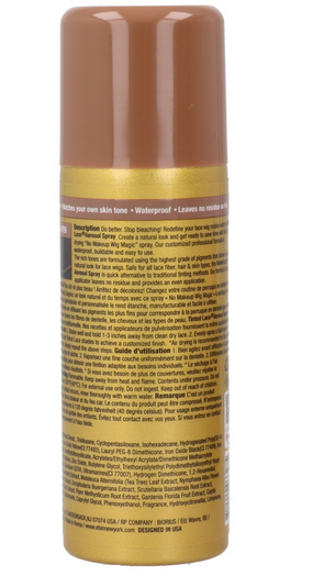 Ebin - Spray Colorant Pour Perruque "Marron Foncé" - 80ml - Ebin - Ethni Beauty Market