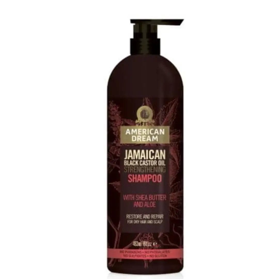 American Dream Shampoing fortifiant à l'huile de ricin noir jamaïcain 16 Oz - 473ml - American Dream - Ethni Beauty Market