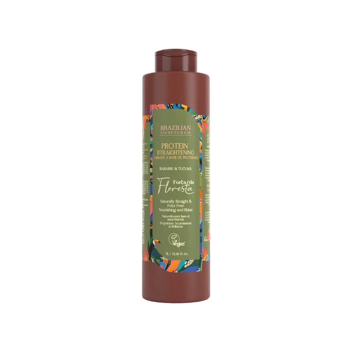 Brazilian Secrets Hair - Força da Floresta Lissage à la protéine intensif - 1000ml - Brazilian Secrets Hair - Ethni Beauty Market