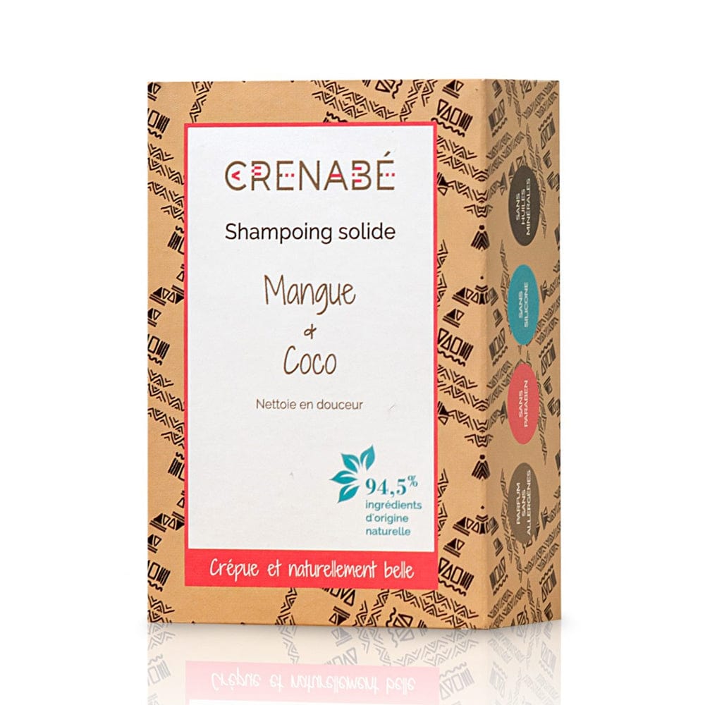 CRENABÉ - Shampoing solide doux "mangue et coco" - 110g - CRENABÉ - Ethni Beauty Market