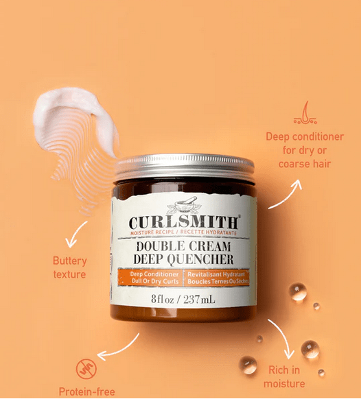 CURLSMITH - Soin nourrissant intense "Double Cream Deep Quencher" 237ml - Curlsmith - Ethni Beauty Market