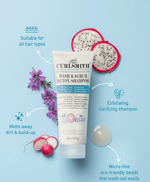 CURLSMITH - Shampoing exfoliant "Wash & Srub" - 237ml - Curlsmith - Ethni Beauty Market