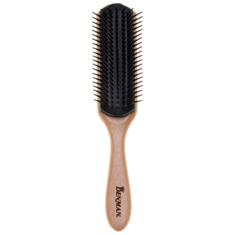 Denman - Brosse D3 Manche en bois 7 Rangées Noire "The Original Styler 7 Row" - Denman - Ethni Beauty Market