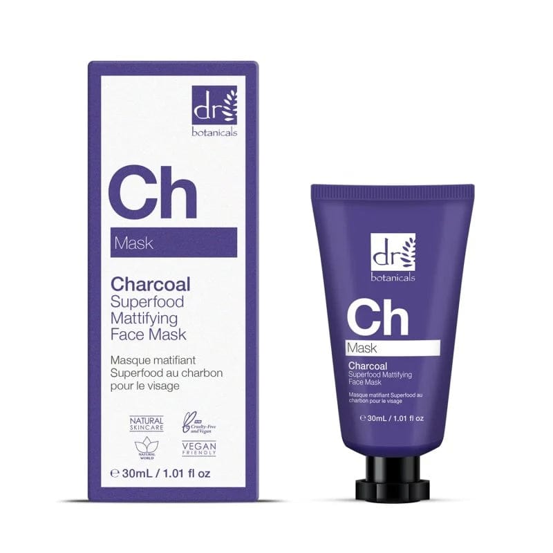 Dr Botanicals - Ch Charcoal Masque Visage Matifiant Superfood 30ml - Dr Botanicals - Ethni Beauty Market