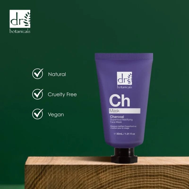 Dr Botanicals - Ch Charcoal Masque Visage Matifiant Superfood 30ml - Dr Botanicals - Ethni Beauty Market