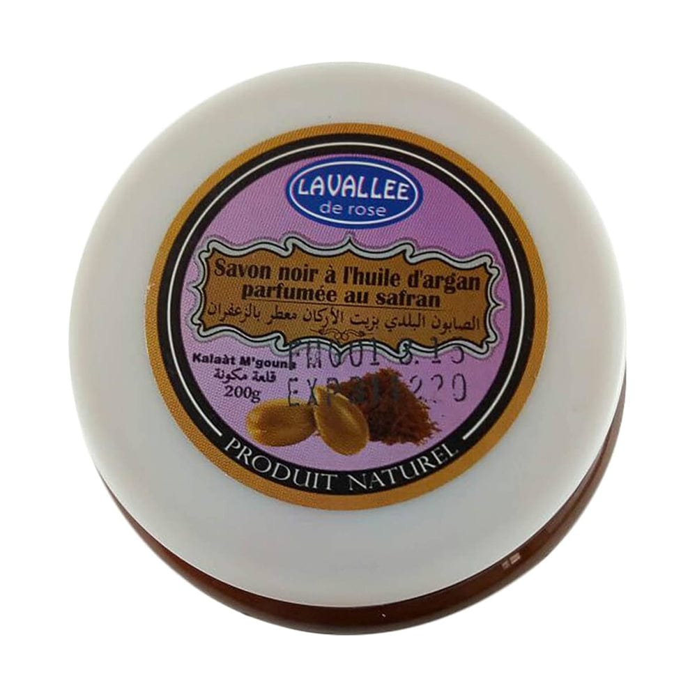 Lavallee de Rose - Savon noir à l’huile d’argan "parfumée au safran" - 200g - Lavallee de Rose - Ethni Beauty Market