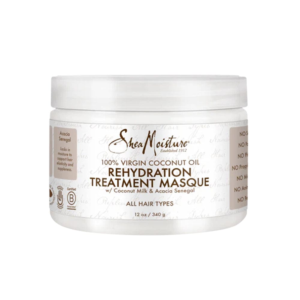 Shea Moisture - 100% Virgin Coconut Oil - Masque capillaire réhydratant - 340 g - Shea Moisture - Ethni Beauty Market