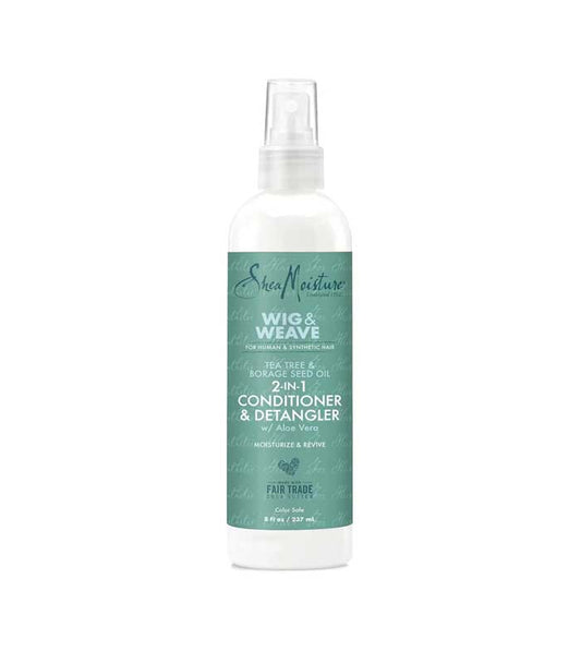 Shea Moisture - Weave and Wig - Spray revitalisant "2-en-1 conditioner & detangler" - 237ml - Shea Moisture - Ethni Beauty Market